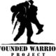 A logo for Wounded Warrior project. Logo shows a soldier carrying a wounded teammate out of harm’s way.
