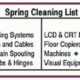 A graphic that shows a listing of outdated electronical equipment that can be recycled. The list is divided into two sections. The left side contains items found in a home. The right side contains items that can be found in an office setting.