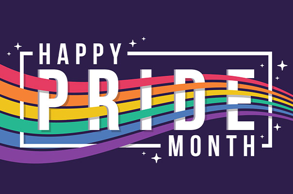 An image that reads 'Happy Pride Month' as RK Law celebrates Pride Month 2022.